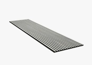 Muurdecoratie Woodupp Wit Oxide 600x2400 mm