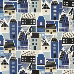 F - BLAUWE HUISJES